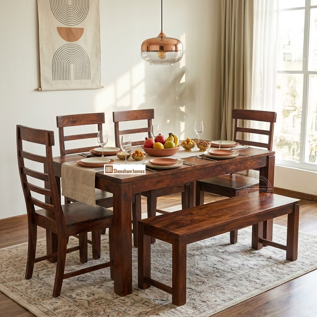 Wooden Dining set 6 seater
