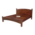 SHEESHAM WOOD BED ROUND HEAD W/O STORAGE - Image 4