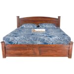 SHEESHAM WOOD BED ROUND HEAD WITH STORAGE