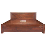 SHEESHAM WOOD BED PLAIN HEAD STORAGE - Image 4