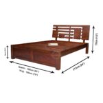 SHEESHAM WOOD BED PRIME W/O STORAGE - Image 4