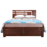 SHEESHAM WOOD BED PRIME WITH STORAGE