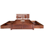 SHEESHAM WOOD BED PRIME WITH STORAGE - Image 2