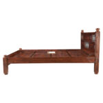 SHEESHAM WOOD BED IRON JALI W/O STORAGE - Image 4