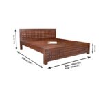 SHEESHAM WOOD BED DIAMOND DESIGN W/O STORAGE - Image 6
