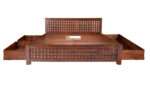 SHEESHAM WOOD BED DIAMOND DESIGN WITH STORAGE - Image 2