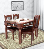 DINING SET IRON JALI 4 seater