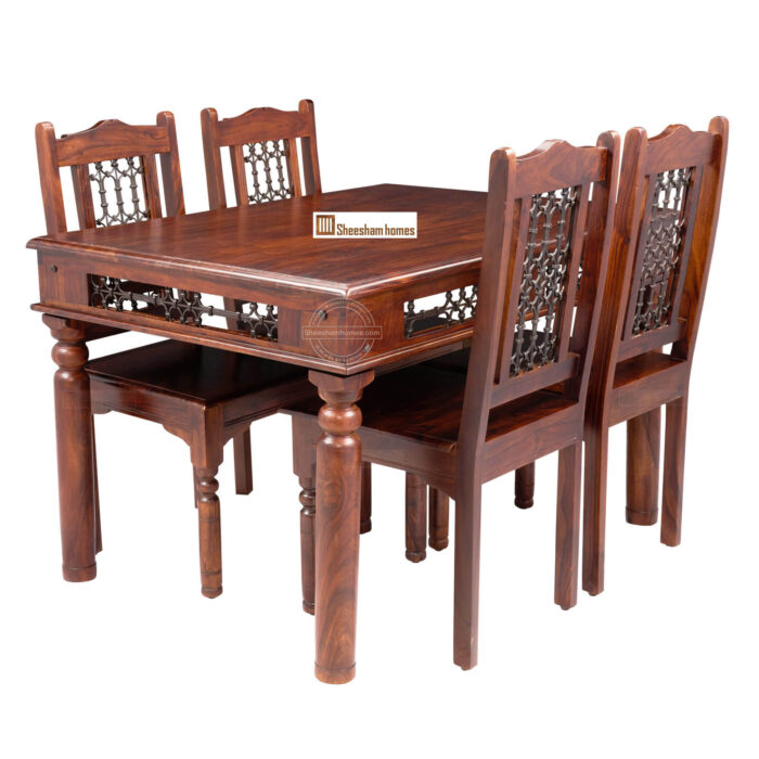 DINING SET IRON JALI 4 seater - Image 2