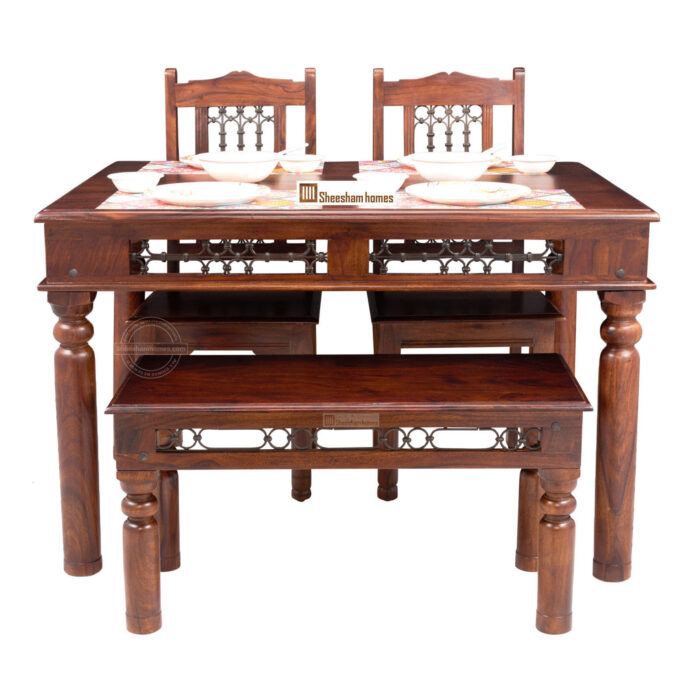 DINING SET IRON JALI 4 seater - Image 3
