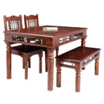 DINING SET IRON JALI 4 seater - Image 4