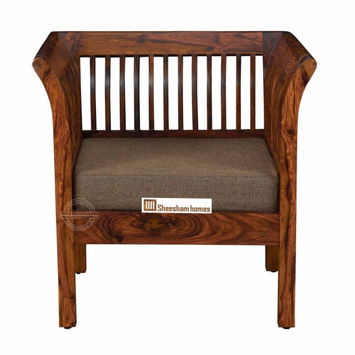 Sheesham Wood PRIME Sofa One Seater - Image 2