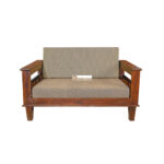 Sheesham Wood Rexolin Sofa Two Seater - Image 2