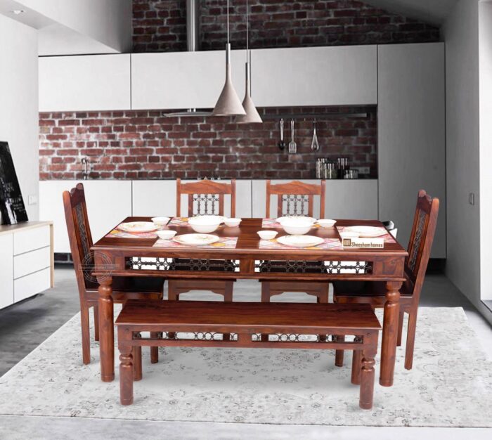 DINING SET SH-2015 IRON JALI SIX SEATER - Image 1