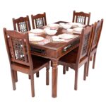 DINING SET SH-2015 IRON JALI SIX SEATER - Image 2