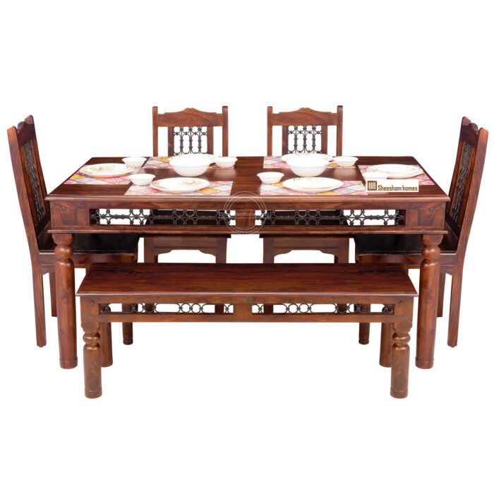 DINING SET SH-2015 IRON JALI SIX SEATER - Image 4