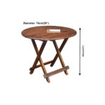Magnus Folding Round Table - Image 5