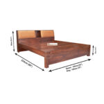 SHEESHAM WOOD BED CROMA W/O STORAGE - Image 8