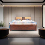 SHEESHAM WOOD BED CROMA WITH STORAGE - Image 2