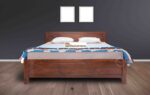 SHEESHAM WOOD BED PLAIN HEAD STORAGE - Image 2
