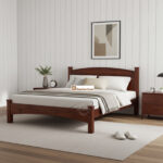 SHEESHAM WOOD BED ROUND HEAD W/O STORAGE