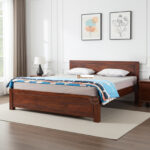 SHEESHAM WOOD BED PLAIN HEAD W/O STORAGE