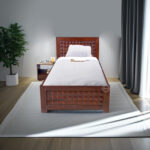 SHEESHAM WOOD BED DIAMOND SINGLE W/O STORAGE - Image 2