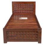SHEESHAM WOOD BED DIAMOND SINGLE W/O STORAGE - Image 4