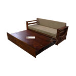 Fusion Sheesham Wood 3 Seater Sofa Cum Bed - Image 3