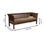 Sheesham Wood PRIME Sofa Three Seater - Image 6