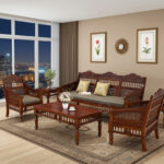 Wooden Sofa Set NIRMAAN 3+1+1