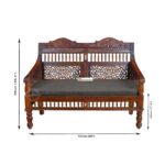 Sheesham Wood Sofa NIRMAAN Two Seater - Image 4