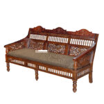 Sheesham Wood Sofa NIRMAAN Three Seater - Image 4