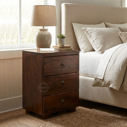 Trio Drawer Bedside Table