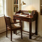 Compact Study Table Iron Jali - Image 2