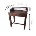 Compact Study Table Iron Jali - Image 4